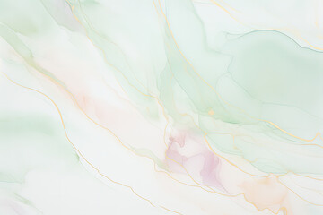 Poster - stunning white and green marble textured background, creating a harmonious and elegant visual appeal