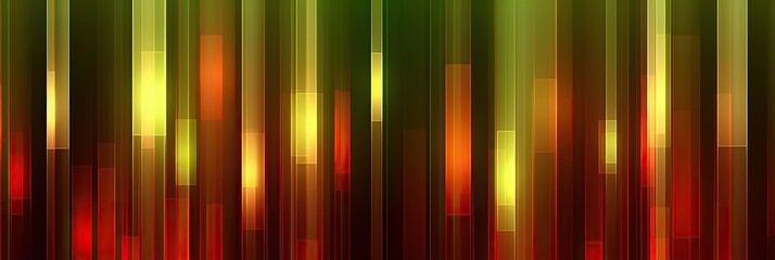 Aufkleber - A mesmerizing composition of red and green vertical lines, creating a dynamic and energetic visual display