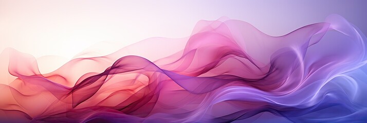 Fototapete - A dreamy blend of pink and blue hues swirl together in a mesmerizing, blurry wave-like pattern