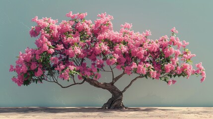 Poster - Tree shrub bush plant isolated in tropical jungle with clipping path.