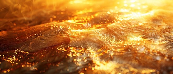 Poster - Background with abstract gold elements