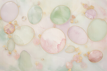 Poster - marble surface, showcasing an array of vibrant colors and unique patterns