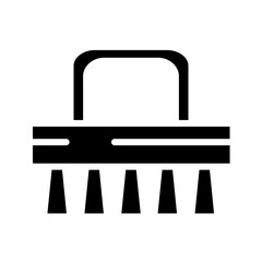 Wall Mural - Brush Cleaning Set Glyph Icon