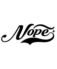 Canvas Print - nope svg