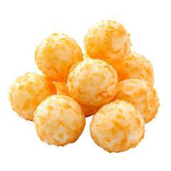 Crispy Cheese ball isolated, transparent background white background no background