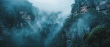 The Mystical Blue Mountains Of Australia, Cloaked In Mist And Legend, Revealing Hidden Waterfalls And Ancient Aboriginal Rock Art