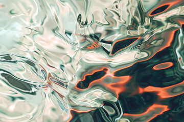 Poster - Abstract background with reflections and caustics. Futuristic background image. Created with Generative AI technology.