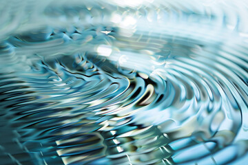 Poster - Abstract background with reflections and caustics. Futuristic background image. Created with Generative AI technology.