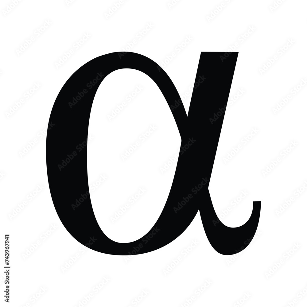 Letter R Alpha Alpha greek letter icon, isolated vector illustration Stock Vector ...
