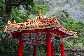 Sticker - Taiwan landmarks - Taroko Eternal Spring Changchun Shrine