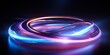 neon effect modern conceptual design, light glowing infinity shape, energy laser loop
