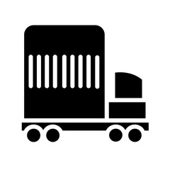 Export Job Truck Glyph Icon