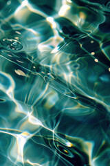 Poster - Abstract background with reflections and caustics. Futuristic background image. Created with Generative AI technology.