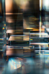 Poster - abstract background with reflections and caustics. futuristic background image. created with generat