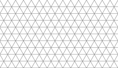 Fototapete - Triangle seamless geometric pattern. Abstract creative low poly, clean flat background. Vector simple banner concept. 