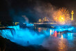 Fireworks over Niagara falls