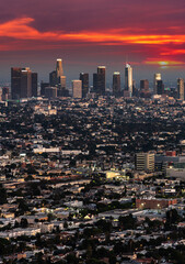 Sticker - Panoramic view of Los Angeles