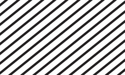 Poster - Stripes diagonal pattern. White on black. pattern with oblique black lines Vector illustration. 