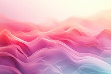 A vibrant image featuring a pink and blue background with wavy lines creating a dynamic visual pattern, Background featuring a gentle ombre effect in abstract style, AI Generated