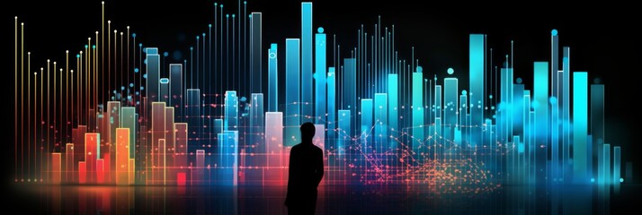 Poster - Data Analysis Team Concept - Professionals evaluating data trends