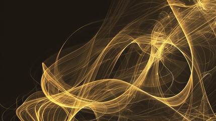 Poster - Amidst the dark void, a glimmer of gold radiates hope and illumination, beckoning towards a brighter path