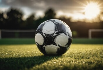 soccer, game, ball, field, grass, sport, competition, football, play, green, championship, match, goalpost, texture, background, ground, event, empty, fan, copy space, sunny,