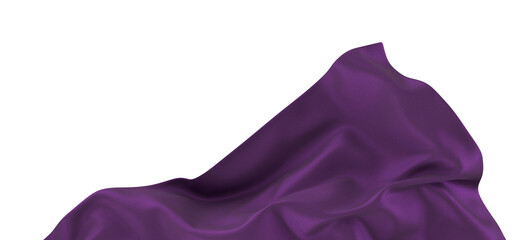 Wall Mural - Flowing purple cloth background, 3d rendering.