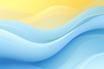 Powder Blue to Pale Yellow abstract fluid gradient design, curved wave in motion background for banner, wallpaper, poster, template, flier and cover