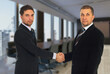 © Gabriel Blaj - Serious business men handshake