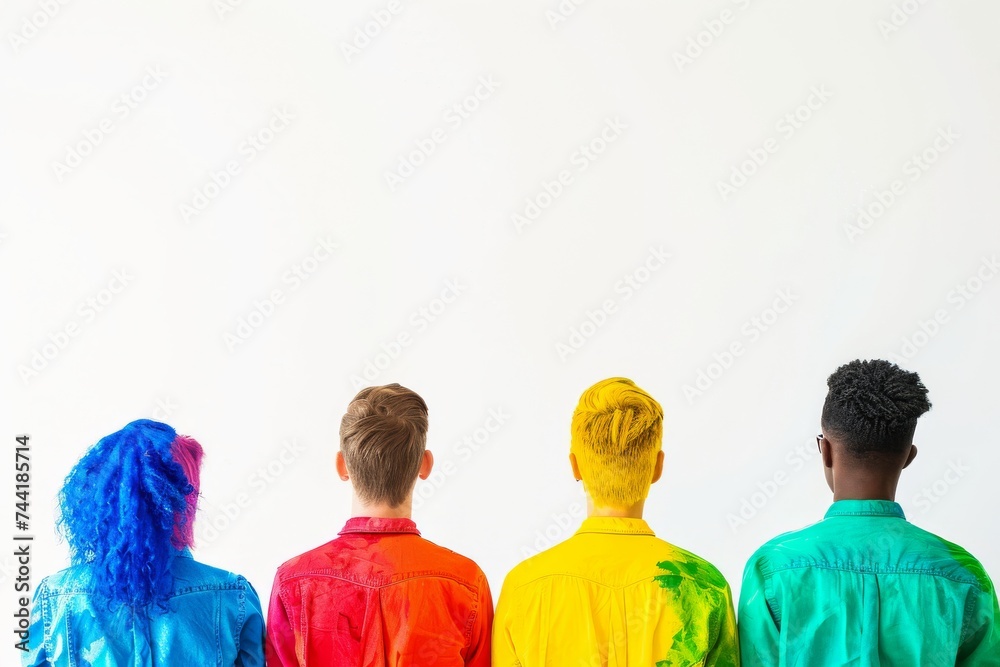 LGBTQ Pride apricot. Rainbow subversion colorful radiant diversity Flag ...