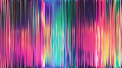 Wall Mural - A minimalist holographic background with solid glitches and gradients