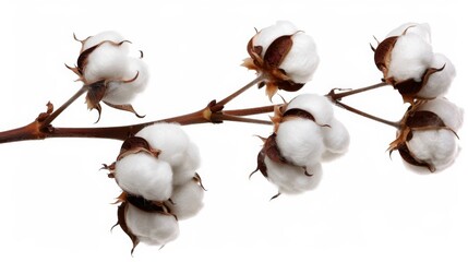 Poster - A lone cotton plant stands tall amidst the winter's icy grip, its delicate twig and snowy branch a symbol of resilience and beauty in the harsh outdoor landscape