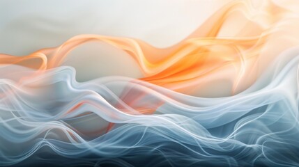 Poster - A mesmerizing display of swirling abstract patterns, captured in intricate vector graphics, evoking a sense of mystery and ethereal beauty through the art of smoke