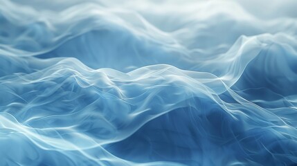 Aufkleber - Nature's aqueous essence captured in a mesmerizing abstract of aqua-hued fabric, evoking a tranquil sense of fluidity