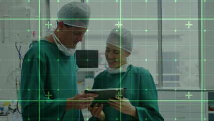 Poster - Animation of data processing over diverse surgeons in hospital