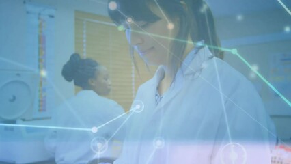 Poster - Animation of connections over diverse scientists