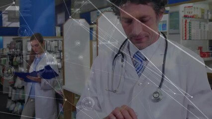 Poster - Animation of network of connections over diverse doctors using tablet