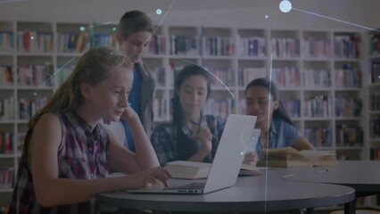 Poster - Animation of network of connections over diverse schoolchildren