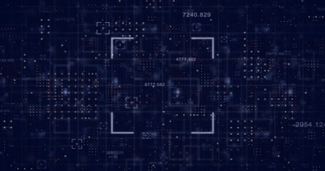 Animation of data processing over scope scanning