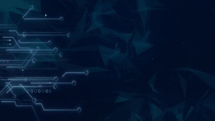 Poster - Animation of network of connections over shapes