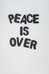 Poster - peace is over