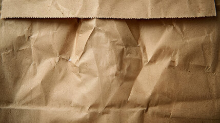 Brown paper bag texture, crumpled, wrinkled.