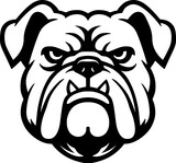 Fototapeta Pokój dzieciecy - Bulldog mascot head dog vector logo