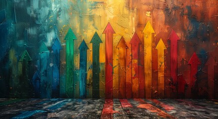 Poster - A vibrant display of abstract expressionism brought to life through the use of bold acrylic paints and intricate line work, evoking feelings of creativity and modernity