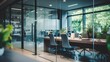 © Media Srock - Blurred background of a modern office interior