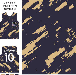 Abstract sky concept vector jersey pattern template for printing or sublimation sports uniforms football volleyball basketball e-sports cycling and fishing Free Vector.