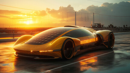 a concept vehicle with a photovoltaic system