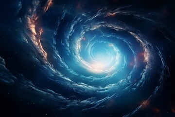 Wall Mural - galaxy in spiral shape background