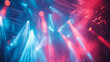 Vibrant stage lights at a live concert.