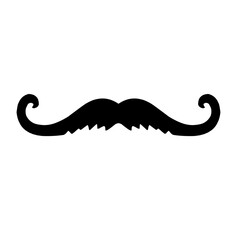 Canvas Print - Mustache Silhouette 